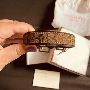 Brown Coach Dog Collar